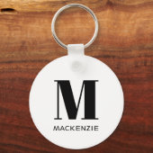 モノグラム名シンプル キーホルダー (正面)