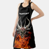 モノグラム名スカル炎 エプロン (インサイチュ)