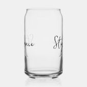 モノグラム名スクパーソナライズされたリプト ガラス缶 (左)