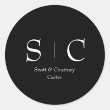 モノグラム名ステッ結婚カー – の定置装飾