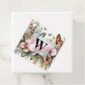 モノグラム名トロピカルフラワー離れズ・ウォーター・カラー フェイバータグ (インサイチュ)