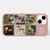 モノグラム名バラ金ゴールド6 Photo Collage Case-Mate iPhoneケース (裏面 (横))