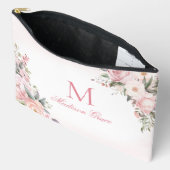 モノグラム名パーソナライズされたカスタム アクセサリーポーチ (見開き)