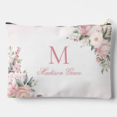 モノグラム名パーソナライズされたカスタム アクセサリーポーチ (裏面)