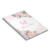 モノグラム名パーソナライズされたカスタム ノートブック (右側)