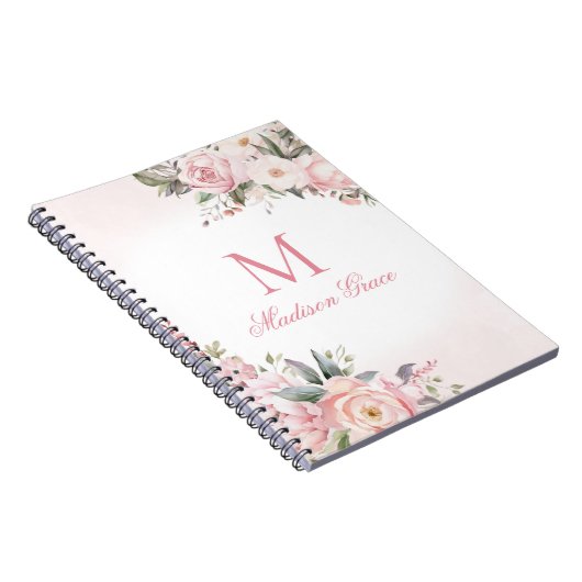 モノグラム名パーソナライズされたカスタム ノートブック (右側)