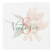 モノグラム名パーソナライズされた写真 フォトキューブ (正面)