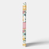 モノグラム名ピンクイエローブルーフローラ Case-Mate iPhoneケース (裏面 / 右)