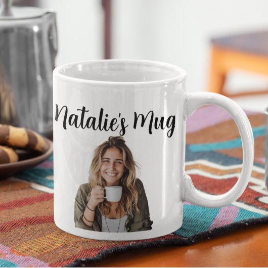 モノグラム名フォトギフト コーヒーマグカップ