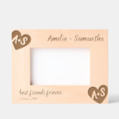 モノグラム名フレンズカスタムウッドフレーム レーザー彫刻フレーム (正面)