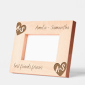 モノグラム名フレンズカスタムウッドフレーム レーザー彫刻フレーム (左)