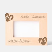 モノグラム名フレンズカスタムウッドフレーム レーザー彫刻フレーム (正面)