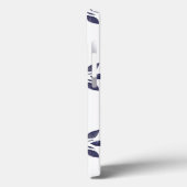 モノグラム名ブルーピンクレトロ花水色 Case-Mate iPhoneケース (裏面 / 左)