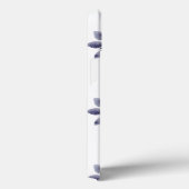 モノグラム名ブルーピンクレトロ花水色 Case-Mate iPhoneケース (裏面 / 右)