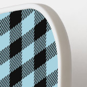 モノグラム名ブループレイドピックボールパドル ピックルボールラケット (左詳細)