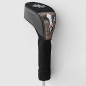 モノグラム名ホルスタイン牛の酪農家畜 ゴルフヘッドカバー (アングル)