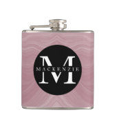 モノグラム名マモダンーブルカエレガントウトシック フラスク (正面)