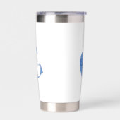 モノグラム名モダンタイポグラフィ 保温保冷タンブラー (左面)