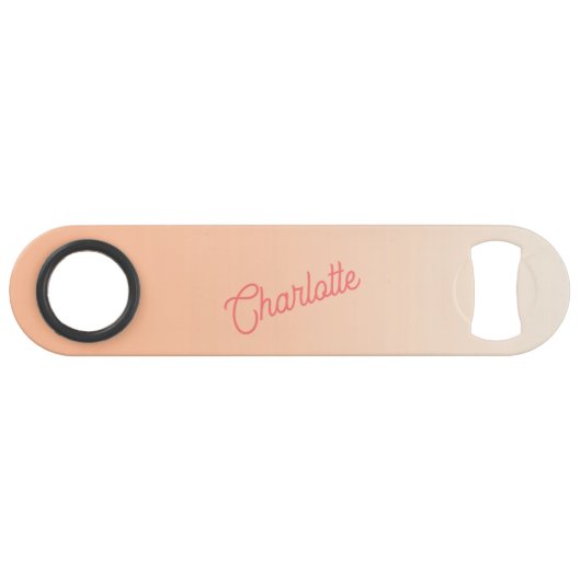 モノグラム名モダン桃 スピード栓抜き (正面(横))