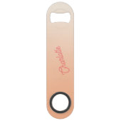 モノグラム名モダン桃 スピード栓抜き (正面)