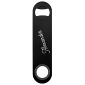 モノグラム名モダン黒 スピード栓抜き (裏面)