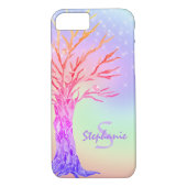 モノグラム名レインボーカラーズガールズ Case-Mate iPhoneケース (裏面)