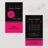 モノグラム名刺テンプレート 名刺 (正面/裏面)