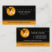 モノグラム名刺テンプレート 名刺 (正面/裏面)