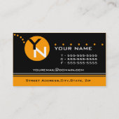 モノグラム名刺テンプレート 名刺 (裏面)