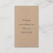 モノグラム名刺 名刺 (裏面)