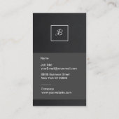 モノグラム名刺 名刺 (裏面)