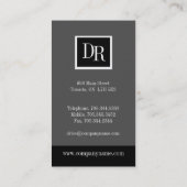 モノグラム名刺 名刺 (裏面)