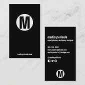 モノグラム名刺 名刺 (正面/裏面)