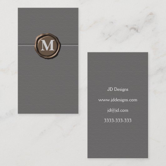 モノグラム名刺 名刺 (正面/裏面)