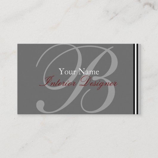 モノグラム名刺 名刺 (正面)