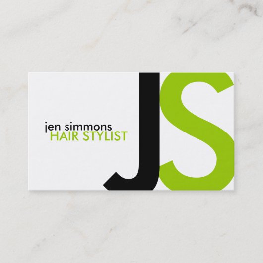 モノグラム名刺 名刺 (正面)