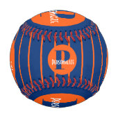 モノグラム名前をカスタムするパーソナライズされた野球 野球ボール (正面)