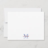 モノグラム名前をカスタムするボーイノートカード ノートカード (正面)