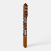 モノグラム名前をカスタムするメタリックマーメイドはかりで測 iPhoneケース (右側面)