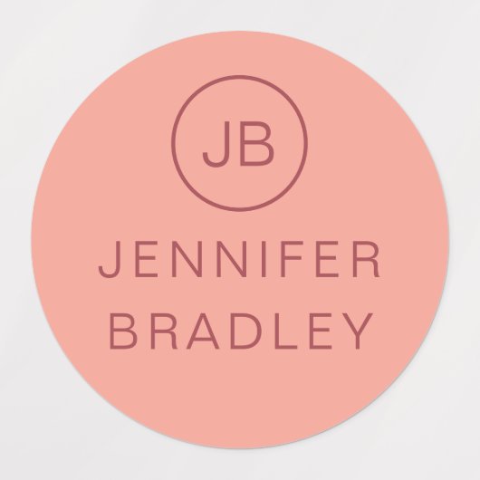 モノグラム名前をカスタムする服ラベルスクールラベル ラベル (デザイン2)