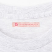 モノグラム名前をカスタムする服ラベルピンクブルー ラベル (貼付)