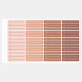 モノグラム名前をカスタムする衣料ラベル学校 ラベル (シート)