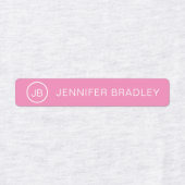 モノグラム名前をカスタムする衣料ラベル学校 ラベル (デザイン1)