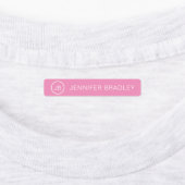 モノグラム名前をカスタムする衣料ラベル学校 ラベル (貼付)