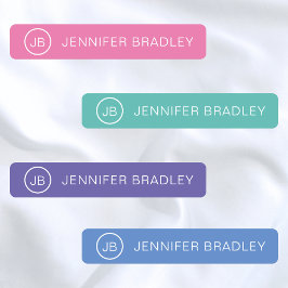 モノグラム名前をカスタムする衣料ラベル学校 ラベル