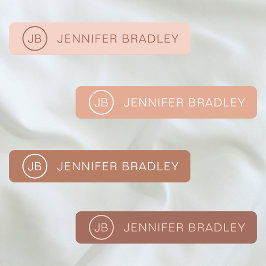 モノグラム名前をカスタムする衣料ラベル学校 ラベル