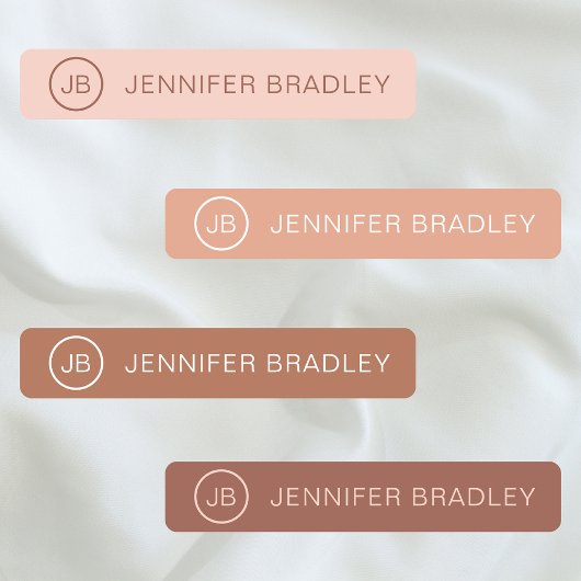 モノグラム名前をカスタムする衣料ラベル学校 ラベル