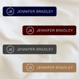 モノグラム名前をカスタムする衣料ラベル学校 ラベル