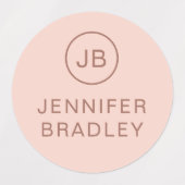 モノグラム名前をカスタムする衣料ラベル学校 ラベル (デザイン1)