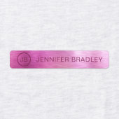 モノグラム名前をカスタムする衣類ラベルメタリック ラベル (デザイン1)